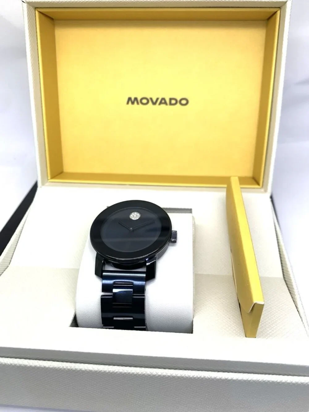 Movado Women's Watch 3600388 Bold Blue Dial Swiss Quartz Stainless Steel 36mm
